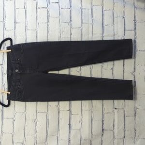 White House Black Market WHBM Light Black Denim Skinny Crop Jeans Women's Size 0